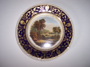 This plate is marked on the bak 'On the river Derwent'