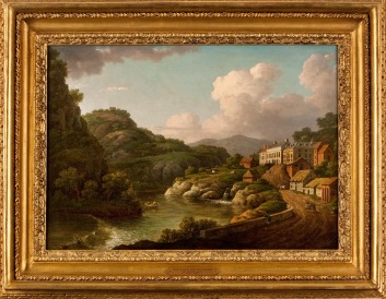 William Marlow oil painting of Matlock Bath